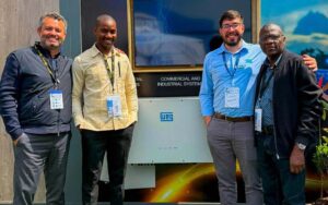 Representantes da Sociedade Mineira do Luele durante a participação na Electro Mining Africa 2026, realizada de 7 a 11 de Setembro, em Joanesburgo, África do Sul.